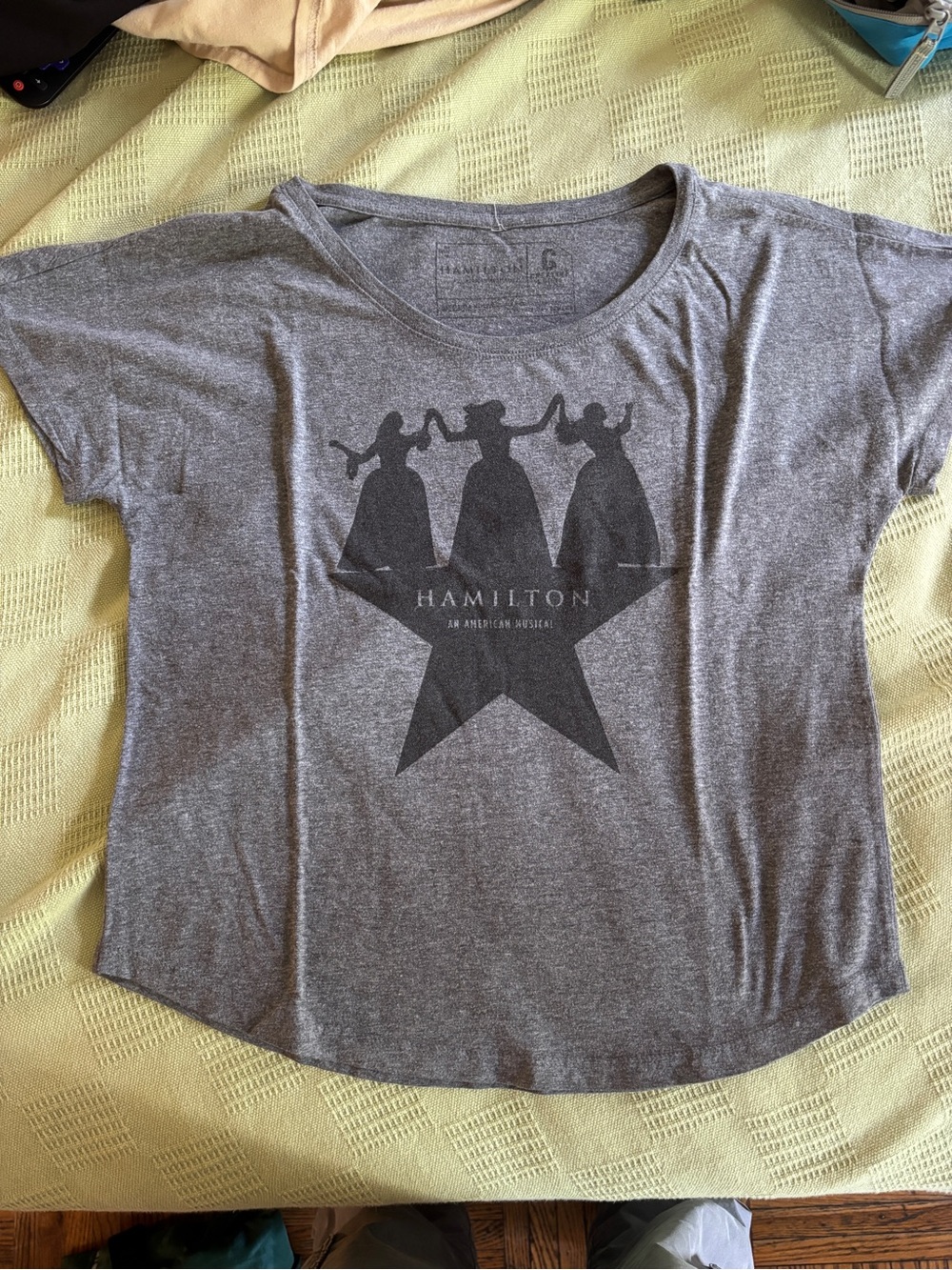 Hamilton Heather Gray Women's Graphic Scoop-Neck Tee